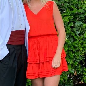 Do+Be orange mini dress.